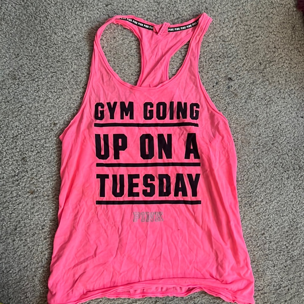 PINK racerback tank